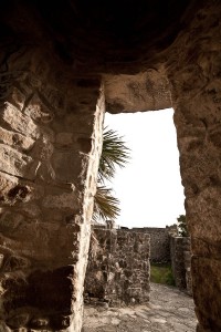 stone doorway of Presidio La Bahia